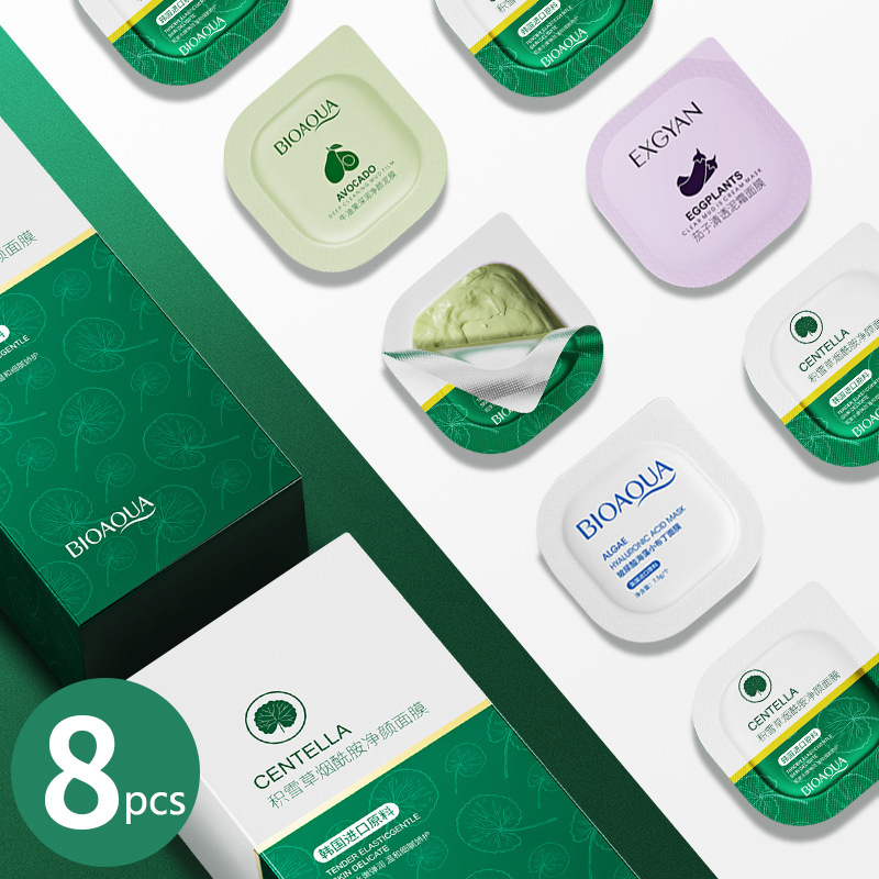 Skincare Centella - 8pcs Centella Mud Mask Anti-Acne Deep