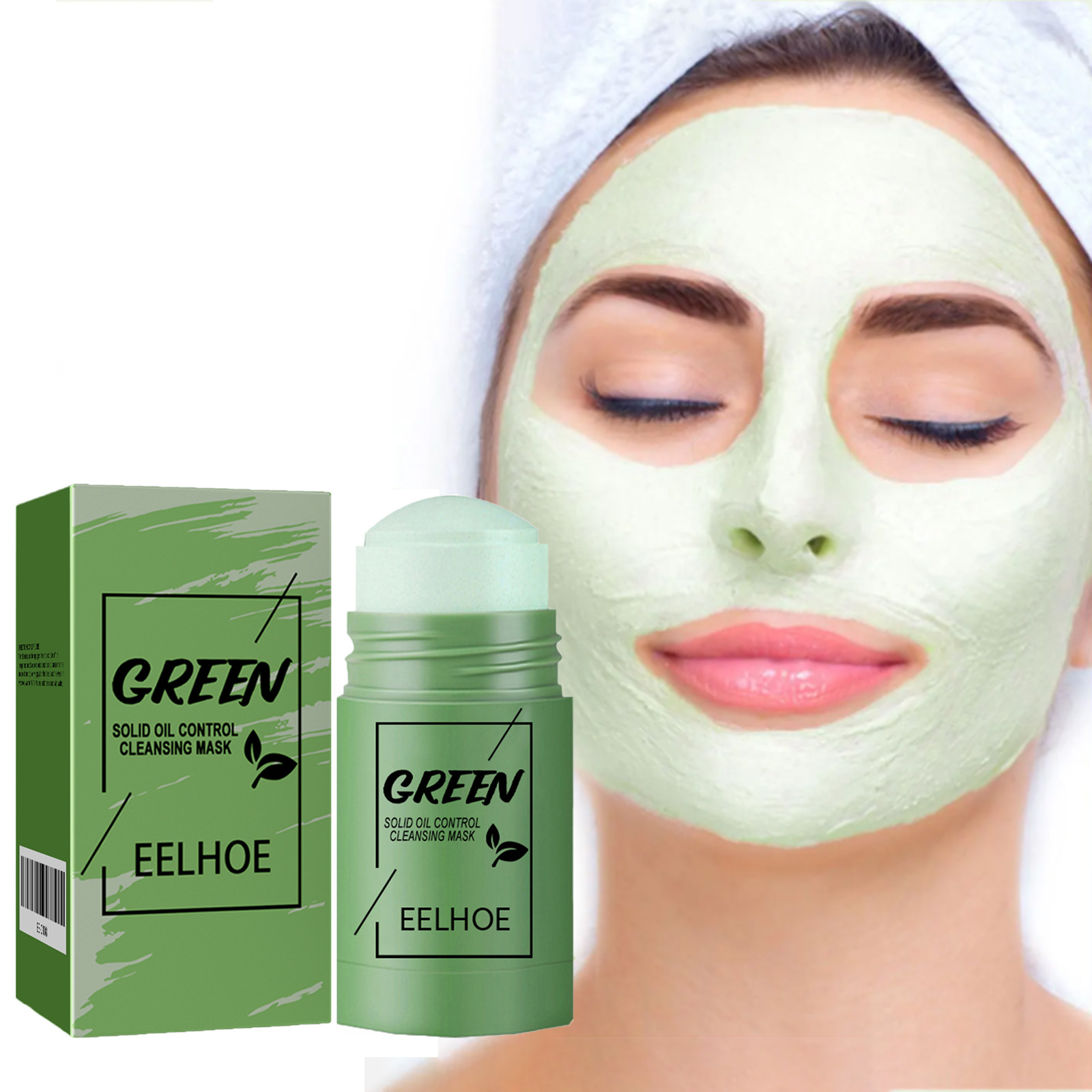 Mud Mask Kaolin - Green Tea Cleansing Solid Face Mask