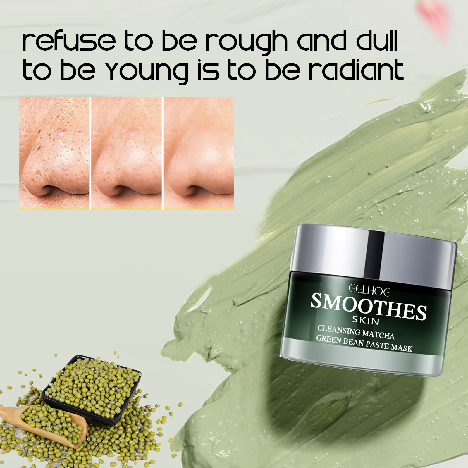 Green Tea Solid Cleansing Mask - Mud Mask Kaolin recension och pris