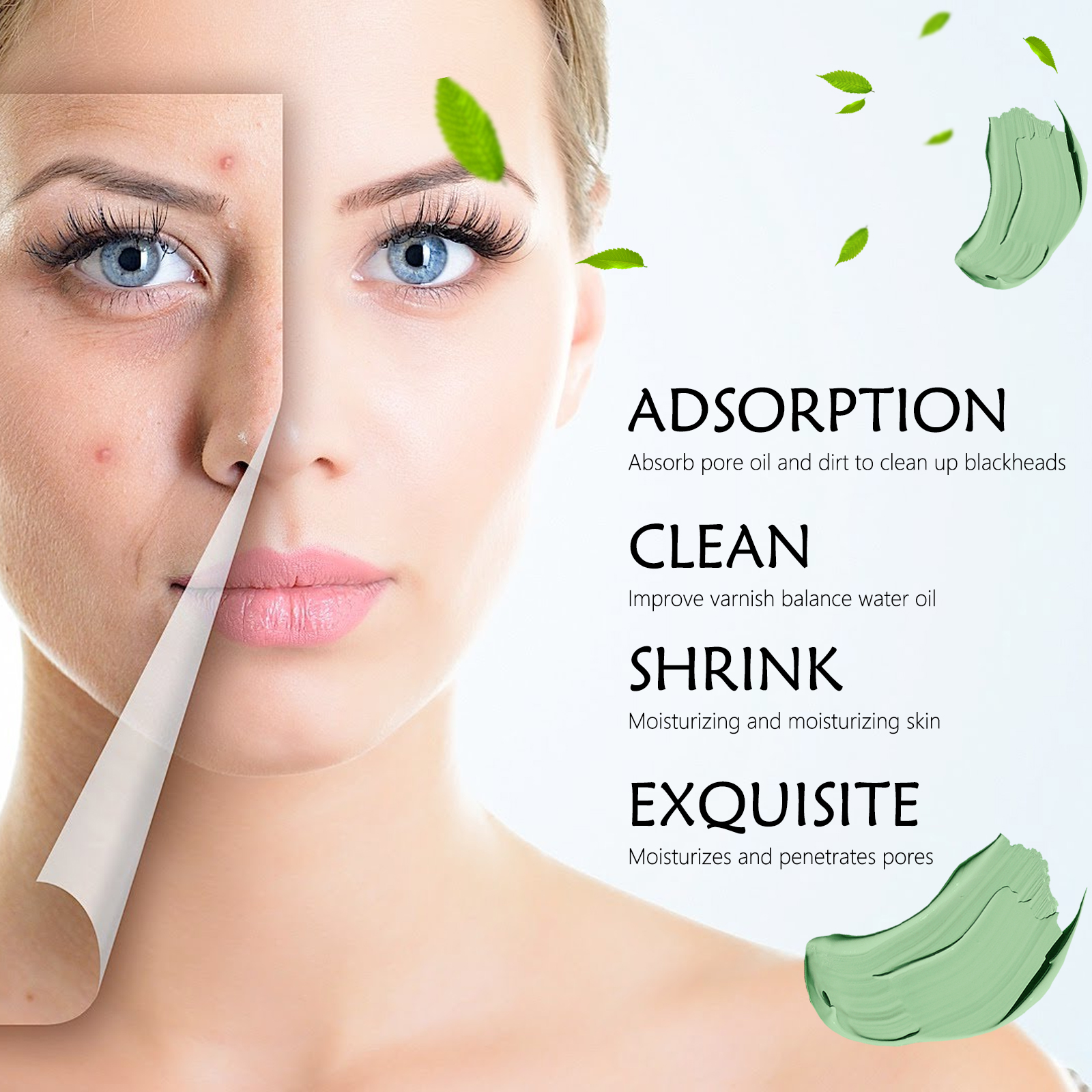 Green Tea Solid Cleansing Mask - Mud Mask Kaolin recension och pris