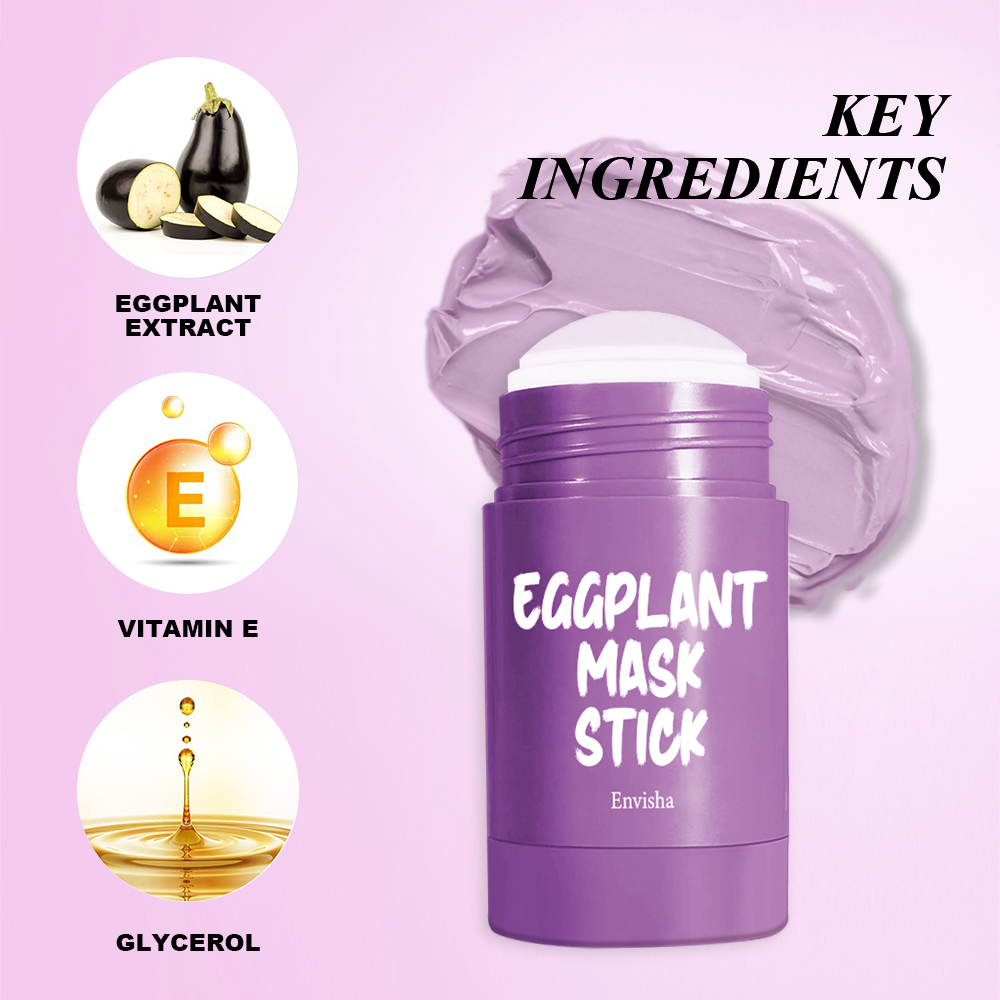 Skin Care Facial Mask Eggplant - Mud Mask Kaolin recension och pris