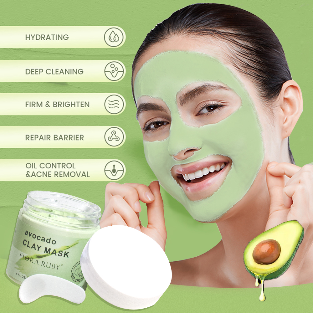 Face Masks Skincare-Avocado Cl - Mud Mask Kaolin recension och pris