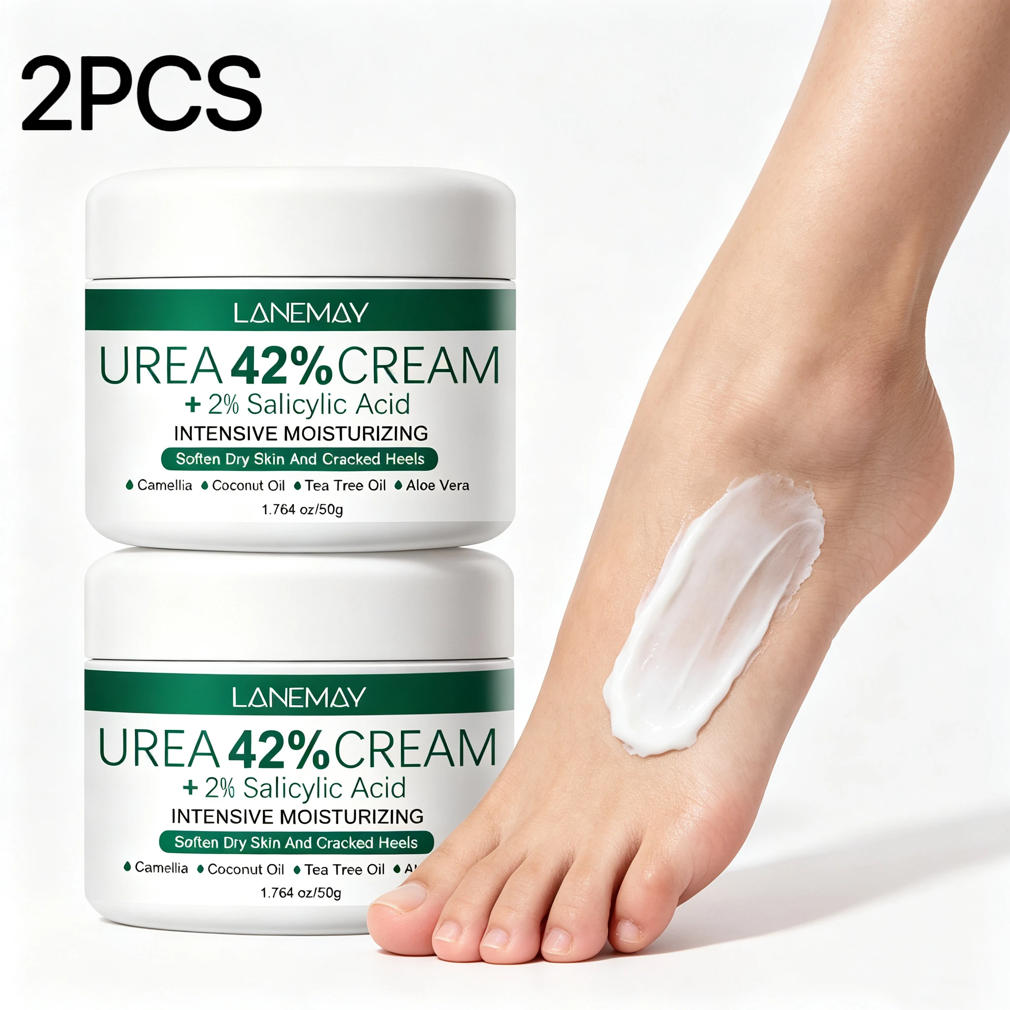 2PCS New 42% Urea Cream + 2% S - Azelaic Acid Cream recension och pris