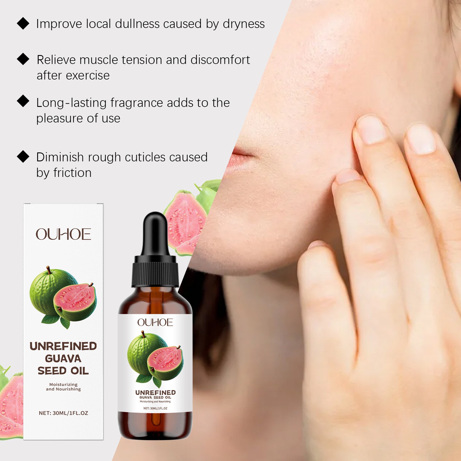 Natural Guava Seed Oil Redness - Skincare Glow Glowing recension och pris