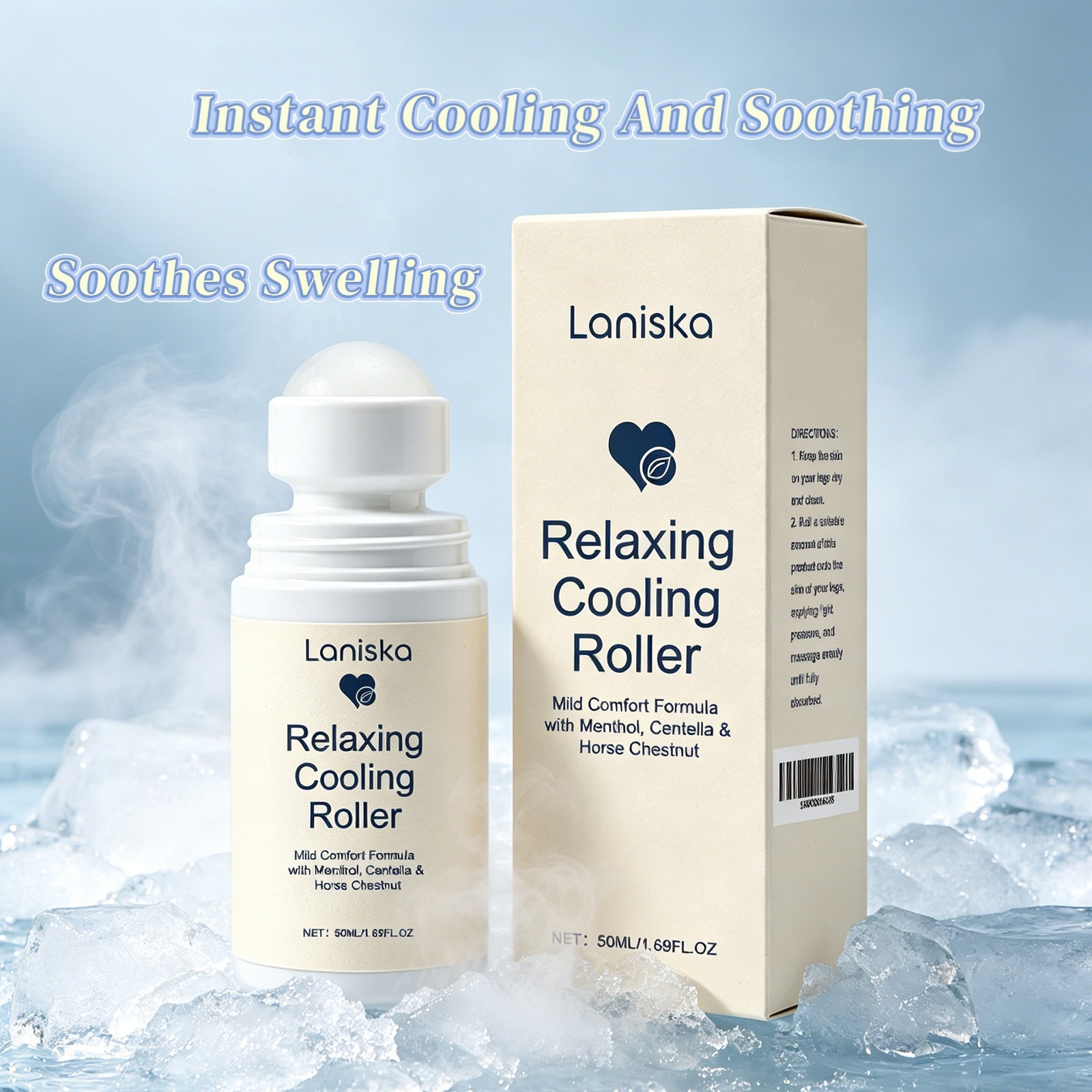 Laniska Relaxing Cooling Rolle - Skincare Centella recension och pris