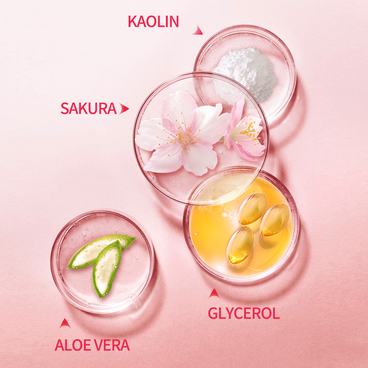5g/0.17oz*10 Sakura clay mud m - Mud Mask Kaolin recension och pris