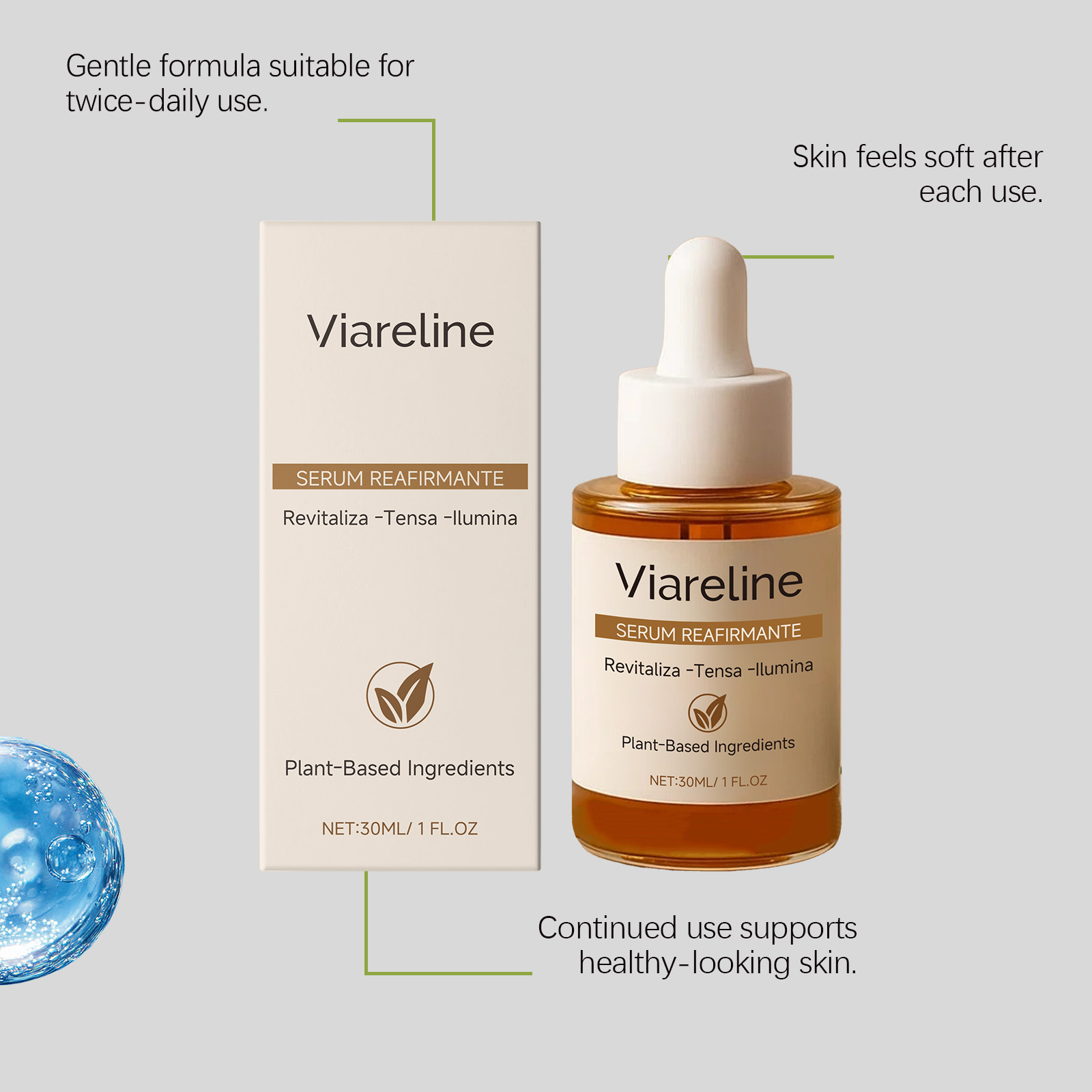 Revitalizing Facial Serum Firm - Skincare Glow Glowing recension och pris