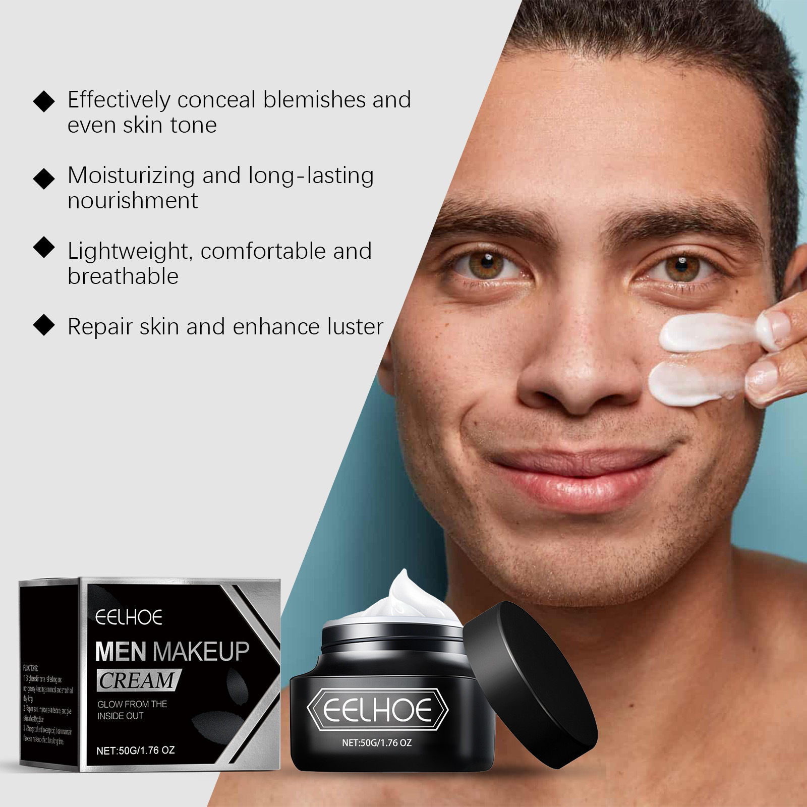 EELHOE BB Cream for Men Cosmet - Skincare Centella recension och pris