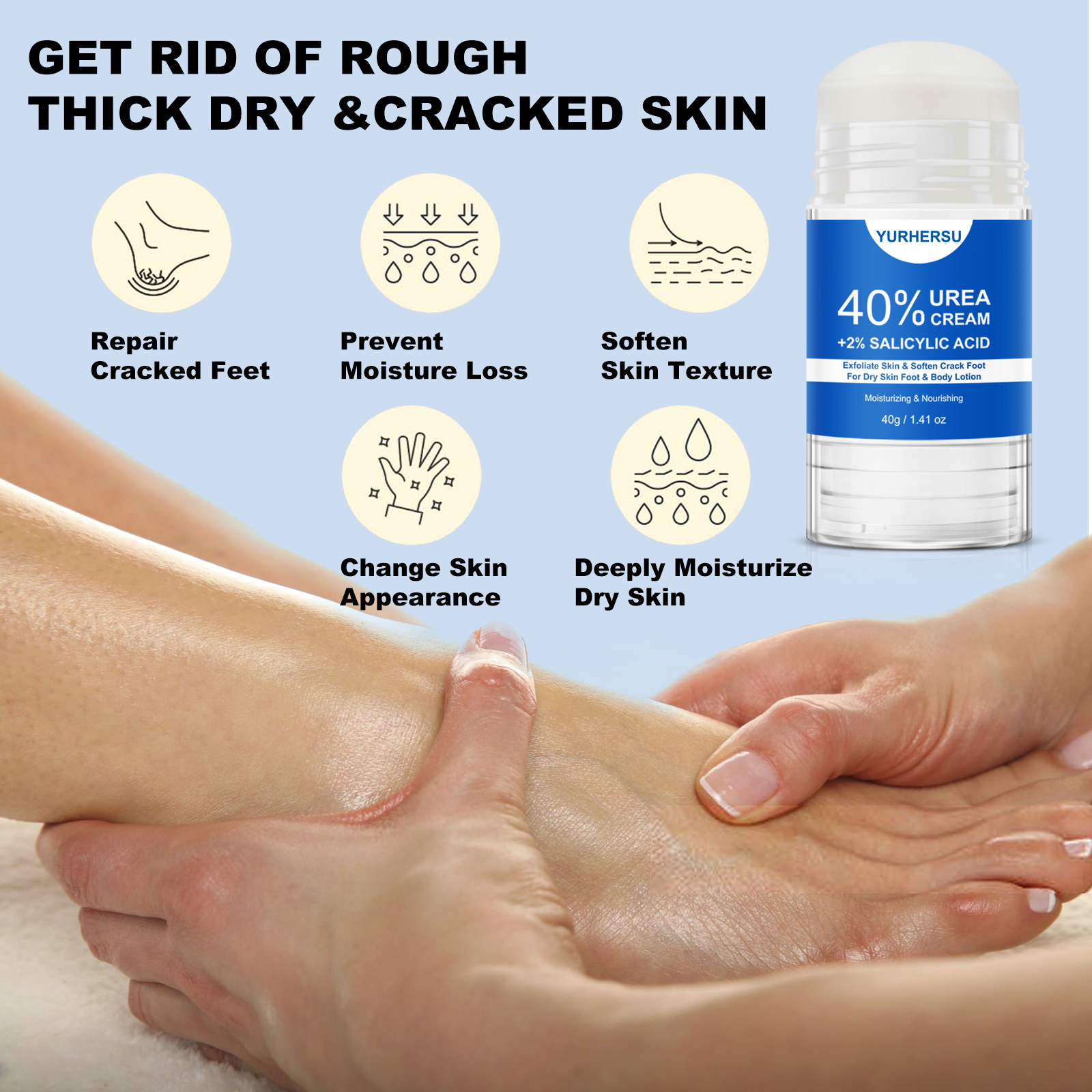 40% Urea Foot Cream Stick - Mo - Azelaic Acid Cream recension och pris