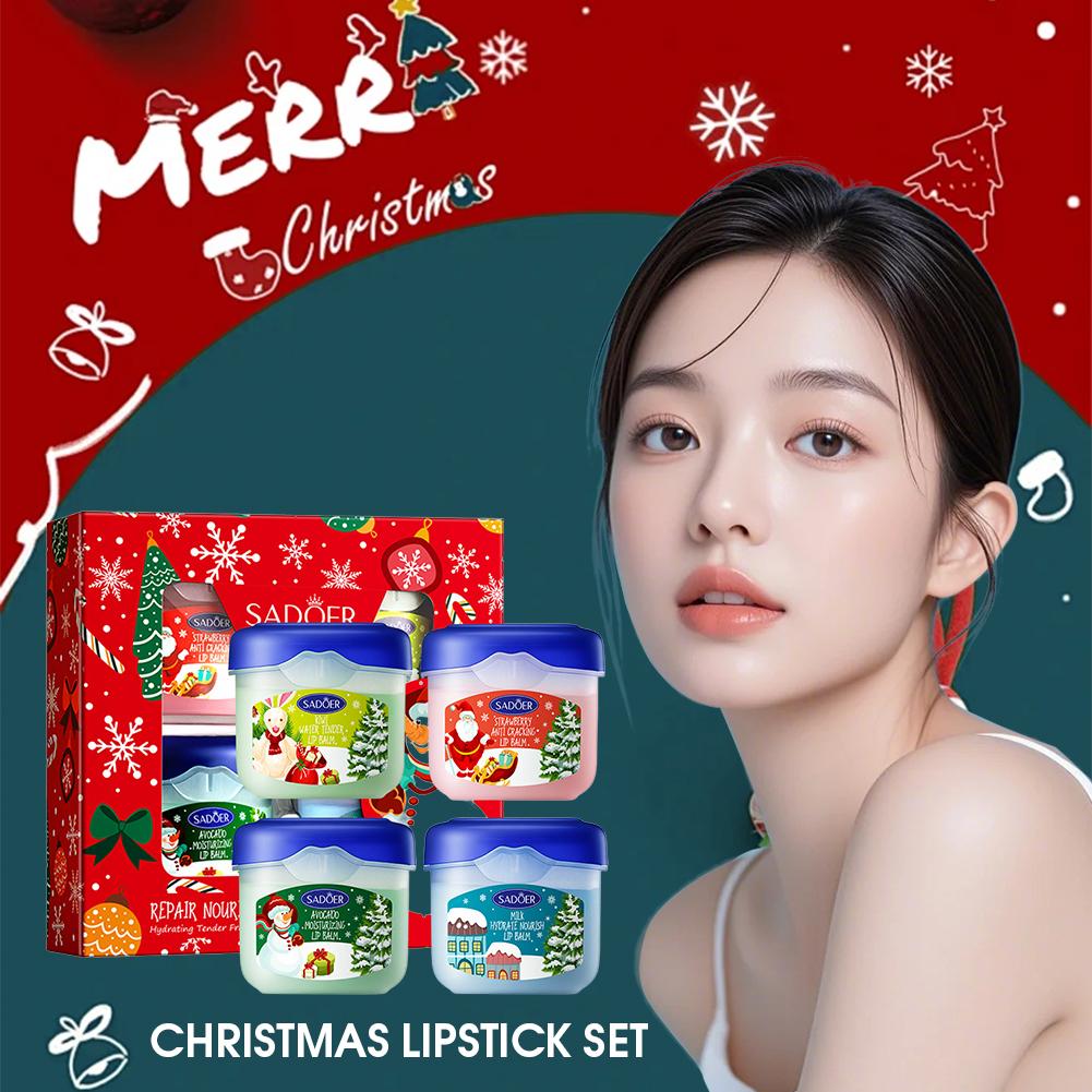 3/4/5/6/10Pcs/set Xmas Lip Bal - Skincare Xmas Sets recension och pris